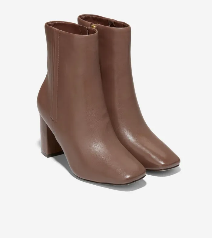 Boots And Booties Women Cole Haan Chrystie Square Toe Bootie Chestnut Boots And Booties Women Cole Haan Chrystie Square Toe Bootie Chestnut