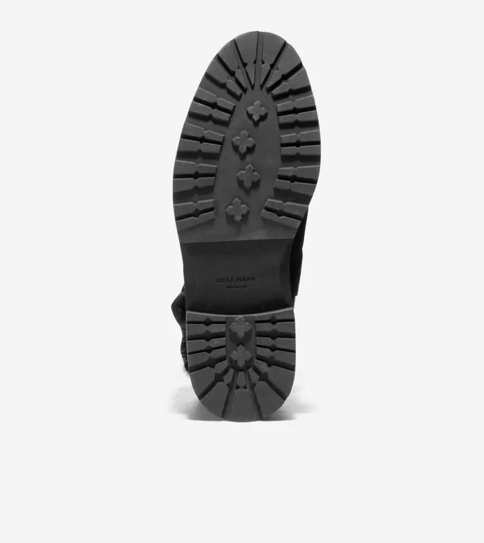 Boots And Booties Women Cole Haan Greenwich Bootie Black Suede Shearling Boots And Booties Women Cole Haan Greenwich Bootie Black Suede Shearling