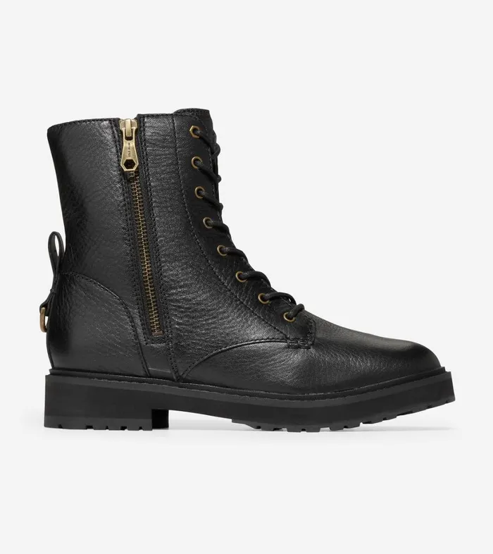 Boots And Booties Women Cole Haan Greenwich LaceUp Bootie Black
