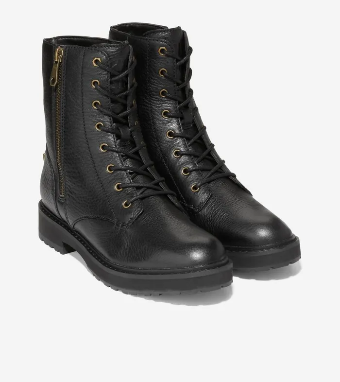 Boots And Booties Women Cole Haan Greenwich LaceUp Bootie Black Boots And Booties Women Cole Haan Greenwich LaceUp Bootie Black