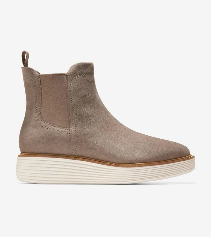 Boots And Booties Women Cole Haan riginalGrand Platform Chelsea Boot Irish Coffee Suedeivory Boots And Booties Women Cole Haan riginalGrand Platform Chelsea Boot Irish Coffee Suedeivory