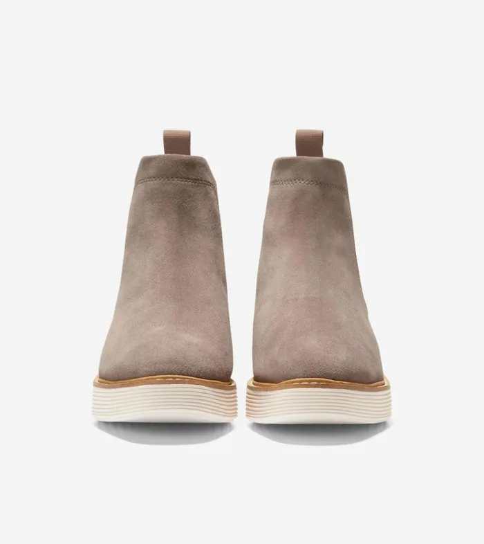 Boots And Booties Women Cole Haan riginalGrand Platform Chelsea Boot Irish Coffee Suedeivory Boots And Booties Women Cole Haan riginalGrand Platform Chelsea Boot Irish Coffee Suedeivory