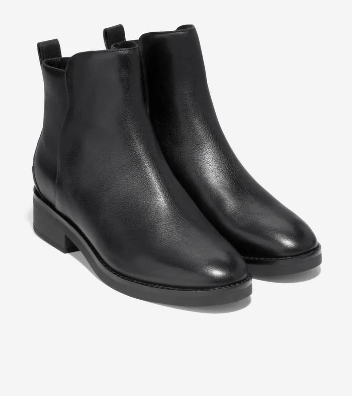 Boots And Booties Women Cole Haan River Chelsea Bootie Black Leather