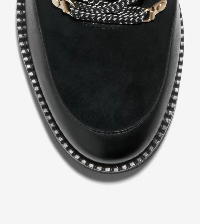 Boots And Booties Women Cole Haan ZERGRAND City Wedge Hiker Boots Black Boots And Booties Women Cole Haan ZERGRAND City Wedge Hiker Boots Black