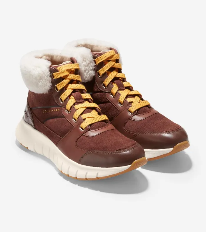 Boots And Booties Women Cole Haan ZERGRAND Flex Boot Hickory Leather Boots And Booties Women Cole Haan ZERGRAND Flex Boot Hickory Leather