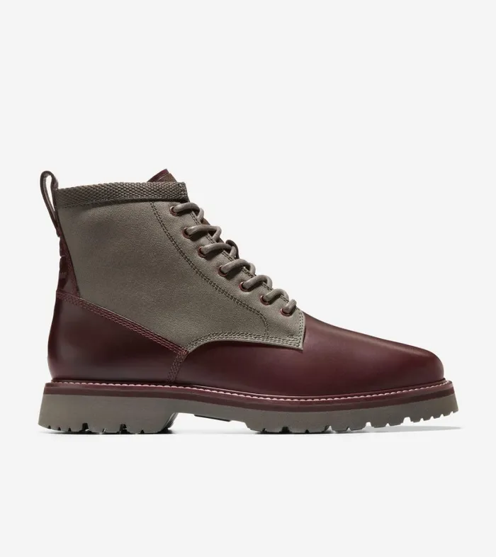 Boots And Chukkas Men Cole Haan American Classics Plain Toe Boots Bloodstonedeep Olive