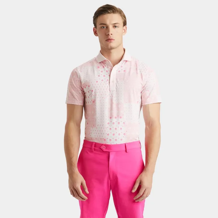 Boro Patch Tech Piqu Modern Spread Collar Polo Trifle Men GFORE Tops