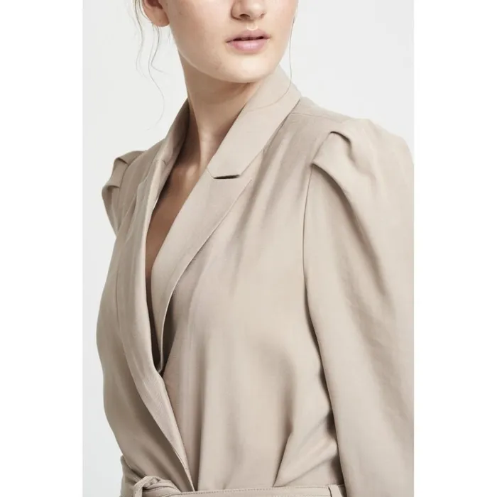 Bruuns Bazaar Blazers Womens Lucille Mima Blazer Roasted Grey Khaki Bruuns Bazaar Blazers Womens Lucille Mima Blazer Roasted Grey Khaki