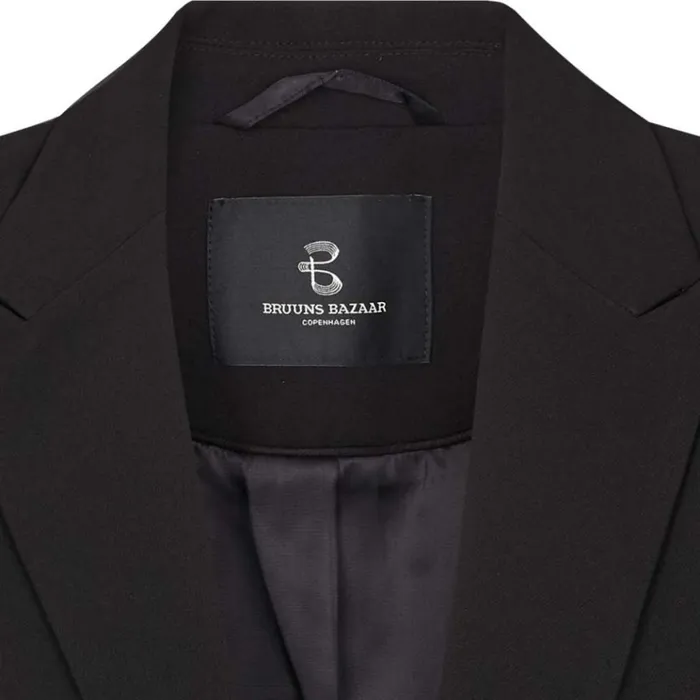 Bruuns Bazaar Blazers Womens Ruby Alberte Blazer Black Bruuns Bazaar Blazers Womens Ruby Alberte Blazer Black