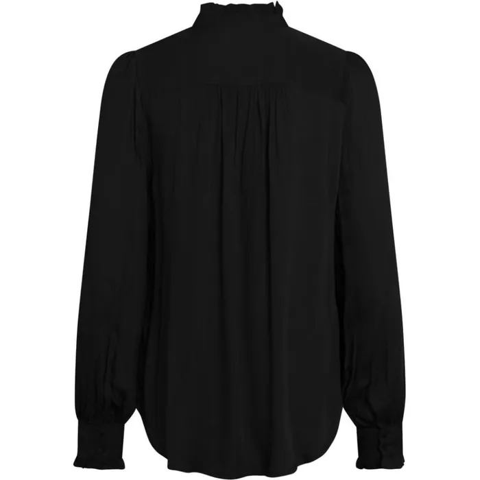 Bruuns Bazaar Blouses Womens Bauma Tinia Shirt Black Bruuns Bazaar Blouses Womens Bauma Tinia Shirt Black