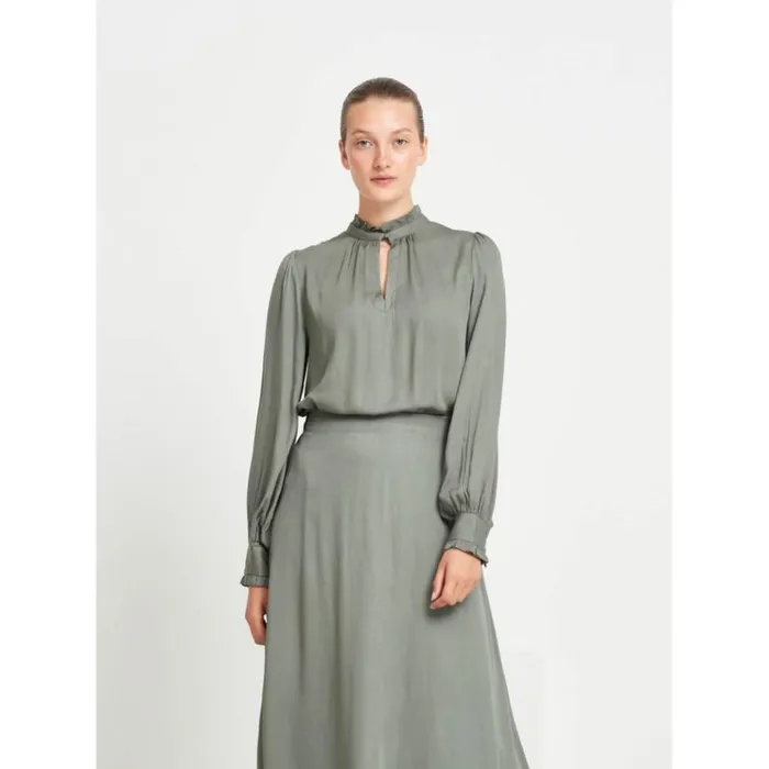 Bruuns Bazaar Blouses Womens Bauma Tinia Shirt Moss