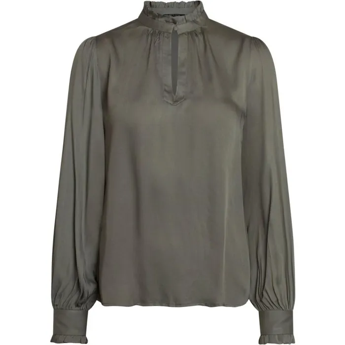 Bruuns Bazaar Blouses Womens Bauma Tinia Shirt Moss Bruuns Bazaar Blouses Womens Bauma Tinia Shirt Moss