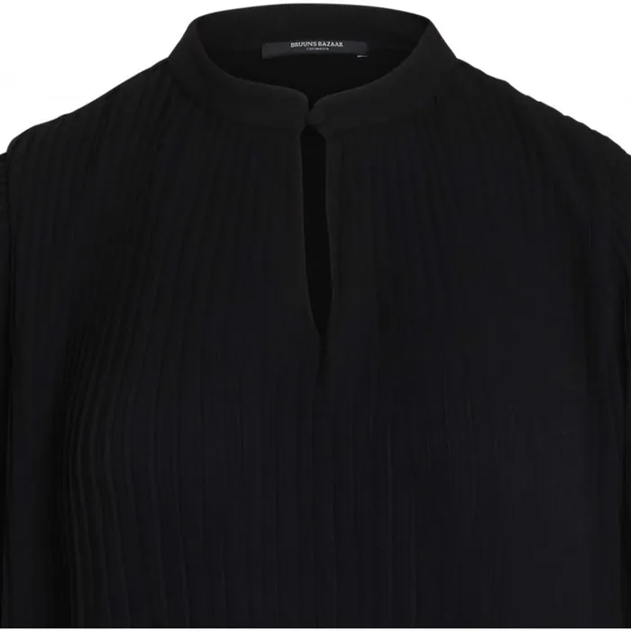 Bruuns Bazaar Blouses Womens Camilla Ellevira Shirt Black Bruuns Bazaar Blouses Womens Camilla Ellevira Shirt Black