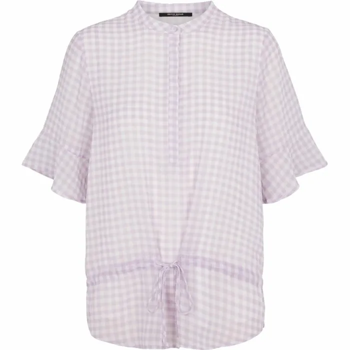 Bruuns Bazaar Blouses Womens Checks Beatrice Shirt Lavender