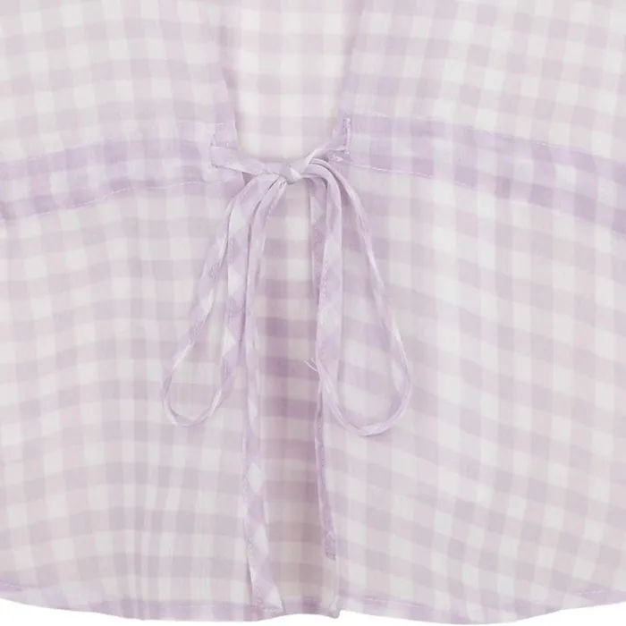 Bruuns Bazaar Blouses Womens Checks Beatrice Shirt Lavender Bruuns Bazaar Blouses Womens Checks Beatrice Shirt Lavender