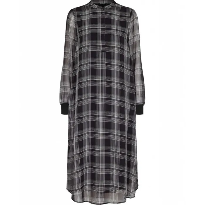 Bruuns Bazaar Dresses Womens Avia Sina Dress Blackwhite Check
