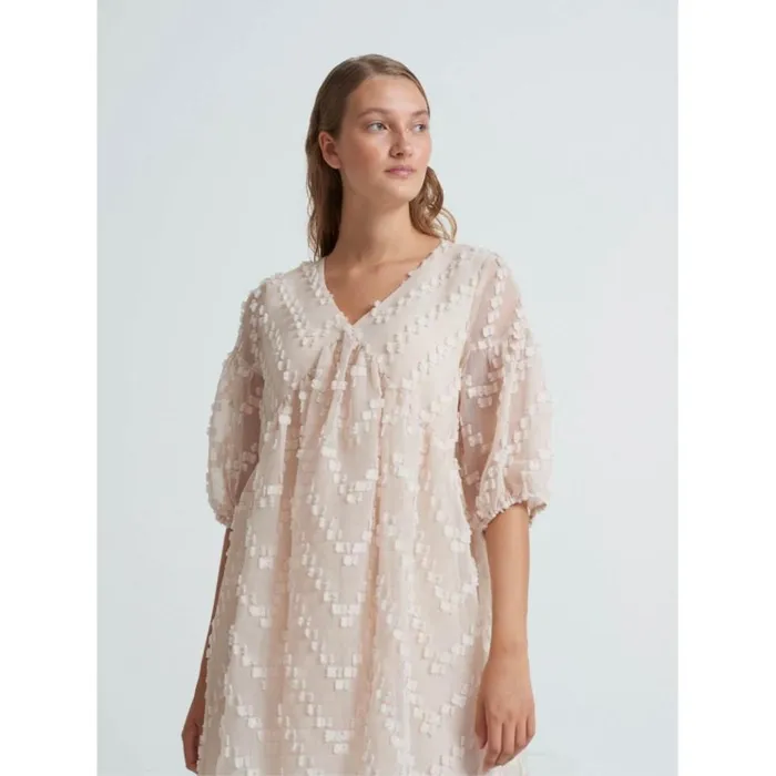 Bruuns Bazaar Dresses Womens Borage Serine Dress Sandstorm Bruuns Bazaar Dresses Womens Borage Serine Dress Sandstorm