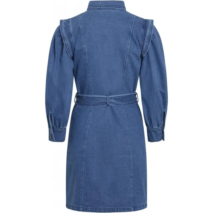 Bruuns Bazaar Dresses Womens Broomrap Zarah Dress Denim Bruuns Bazaar Dresses Womens Broomrap Zarah Dress Denim