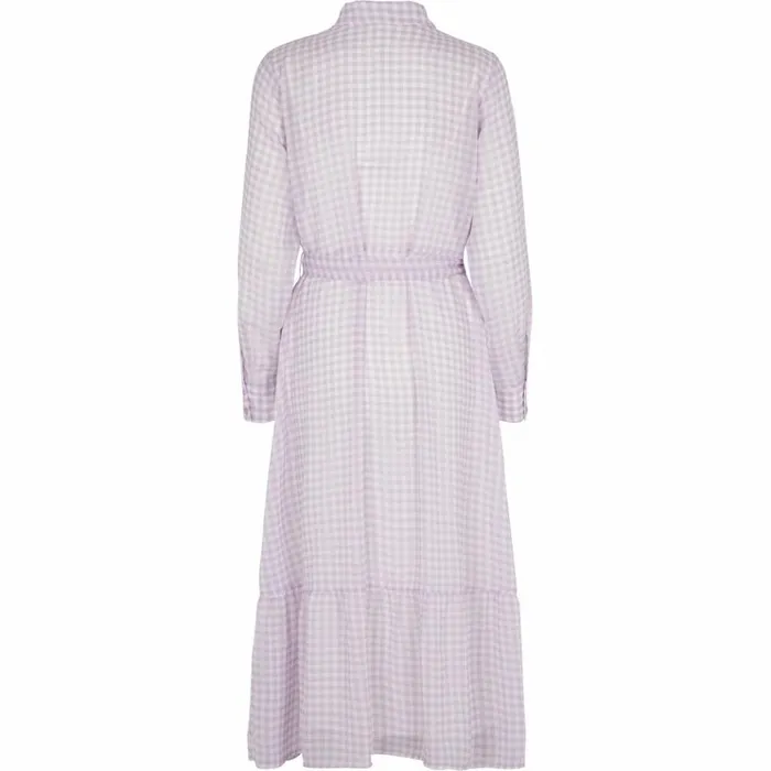 Bruuns Bazaar Dresses Womens Checks Kora Dress Lavender Bruuns Bazaar Dresses Womens Checks Kora Dress Lavender
