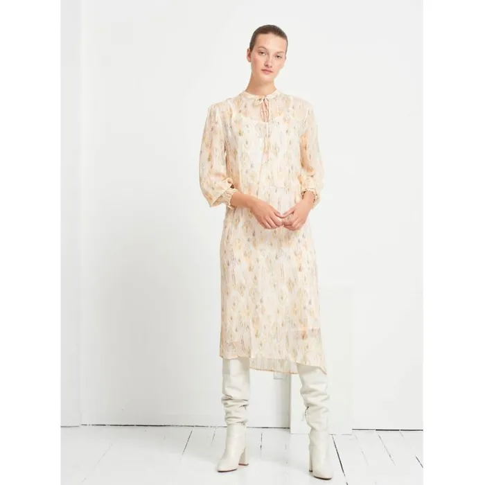 Bruuns Bazaar Dresses Womens Dahlia Janet Dress White Cream Aop