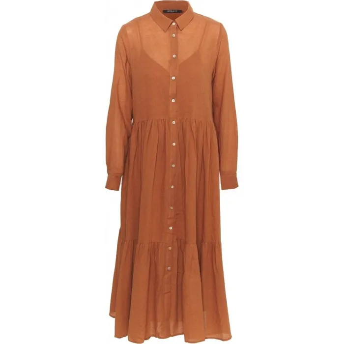 Bruuns Bazaar Dresses Womens Kathis Gana Dress Cinnamon
