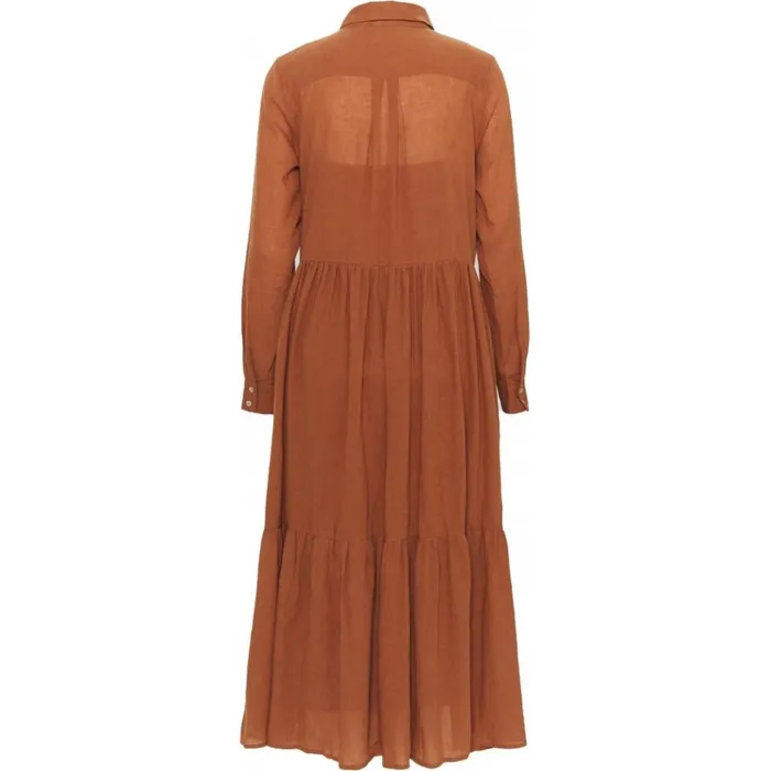 Bruuns Bazaar Dresses Womens Kathis Gana Dress Cinnamon Bruuns Bazaar Dresses Womens Kathis Gana Dress Cinnamon