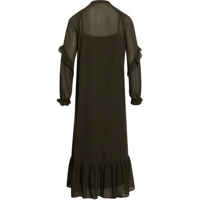 Bruuns Bazaar Dresses Womens Milleh Idoh Dress Green Night Bruuns Bazaar Dresses Womens Milleh Idoh Dress Green Night