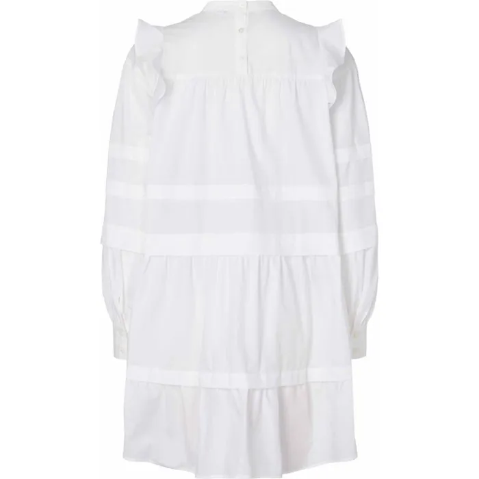 Bruuns Bazaar Dresses Womens Rosie Geneva Dress White Bruuns Bazaar Dresses Womens Rosie Geneva Dress White