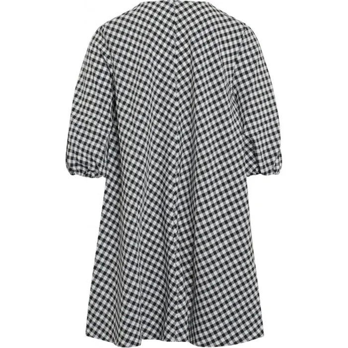 Bruuns Bazaar Dresses Womens Seer Allure Dress Blackwhite Check Bruuns Bazaar Dresses Womens Seer Allure Dress Blackwhite Check