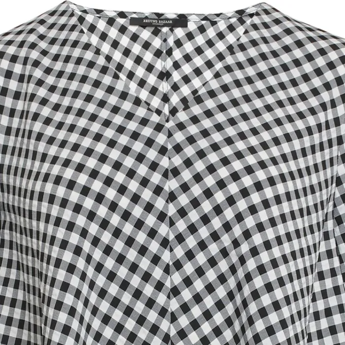 Bruuns Bazaar Dresses Womens Seer Allure Dress Blackwhite Check Bruuns Bazaar Dresses Womens Seer Allure Dress Blackwhite Check