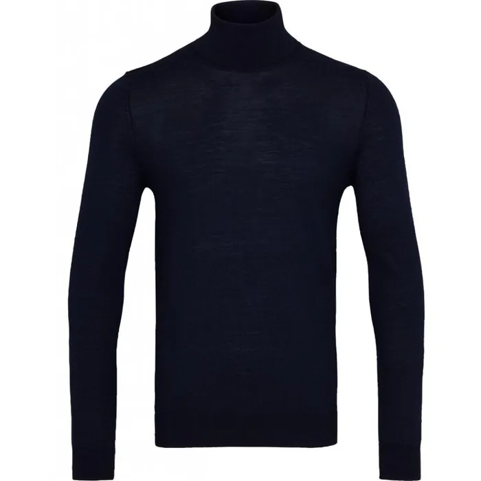 Bruuns Bazaar Knitwear Mens Charles Roll Neck Black