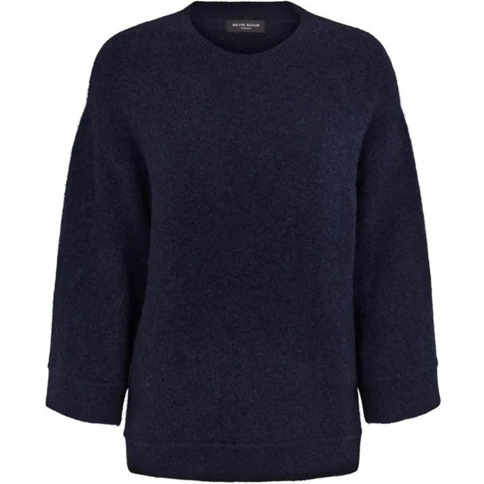 Bruuns Bazaar Knitwear Womens Halla Idah Pullover Night Sky
