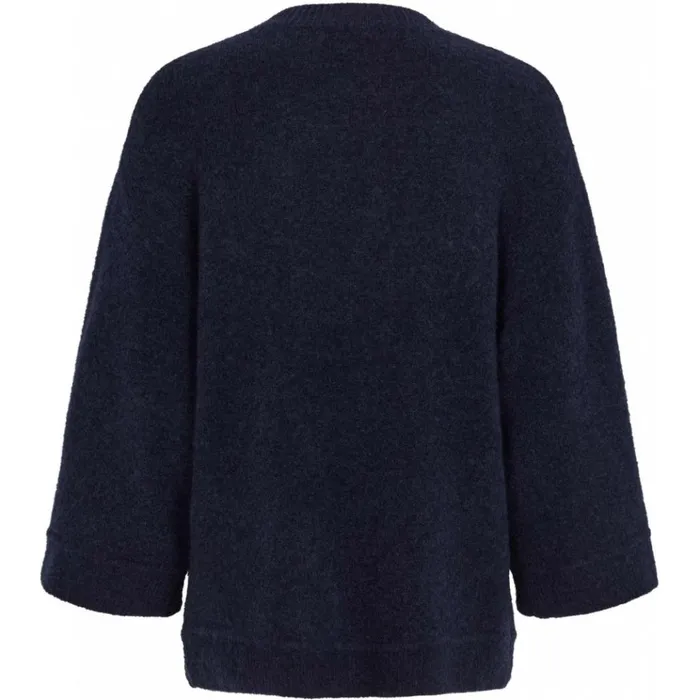 Bruuns Bazaar Knitwear Womens Halla Idah Pullover Night Sky Bruuns Bazaar Knitwear Womens Halla Idah Pullover Night Sky