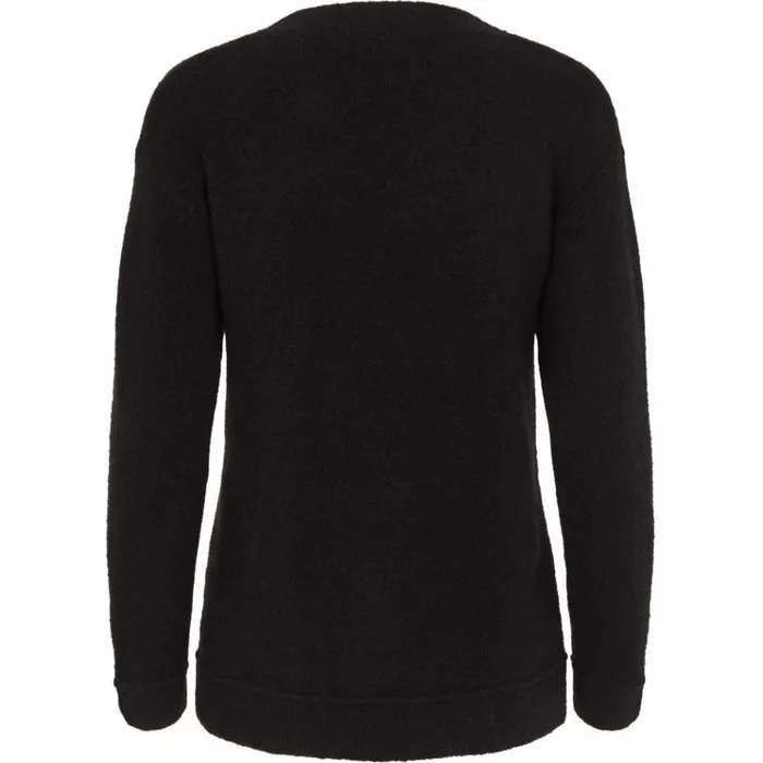 Bruuns Bazaar Knitwear Womens Holly Aura V Black Bruuns Bazaar Knitwear Womens Holly Aura V Black