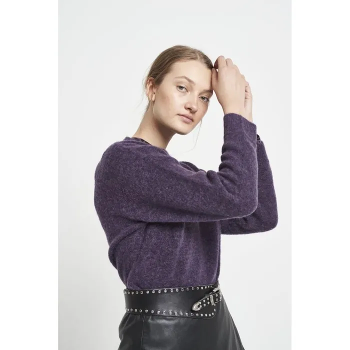 Bruuns Bazaar Knitwear Womens Holly Johanne Pullover Purple Sky Bruuns Bazaar Knitwear Womens Holly Johanne Pullover Purple Sky