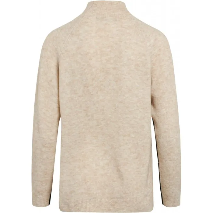 Bruuns Bazaar Knitwear Womens Holly Play Pullover Roasted Grey Khaki Bruuns Bazaar Knitwear Womens Holly Play Pullover Roasted Grey Khaki