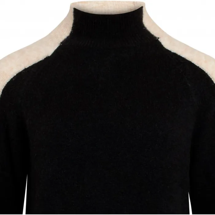 Bruuns Bazaar Knitwear Womens Holly Play Pullover Roasted Grey Khaki Bruuns Bazaar Knitwear Womens Holly Play Pullover Roasted Grey Khaki