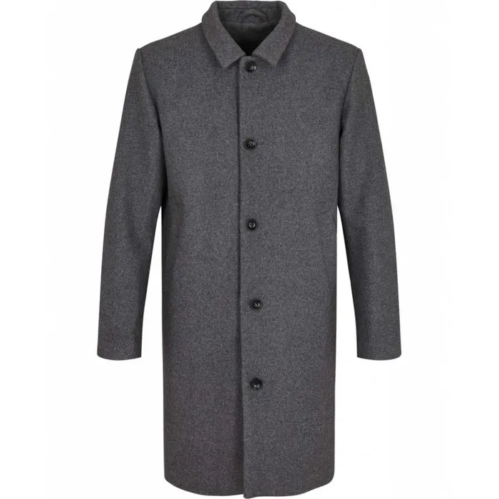 Bruuns Bazaar Outerwear Mens Aslan Mac Coat Grey Mel