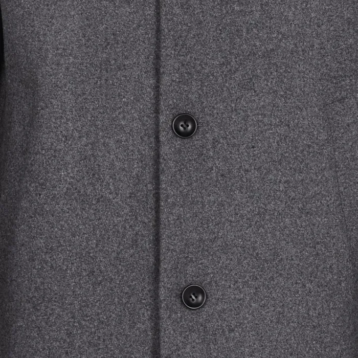 Bruuns Bazaar Outerwear Mens Aslan Mac Coat Grey Mel Bruuns Bazaar Outerwear Mens Aslan Mac Coat Grey Mel