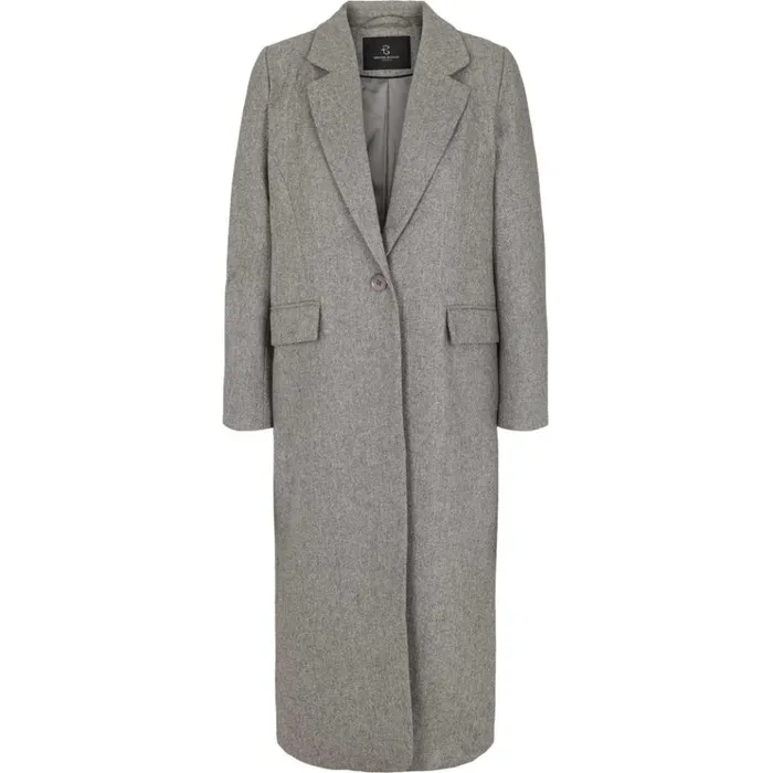 Bruuns Bazaar Outerwear Womens Frederika Alanna Coat Grey Melange