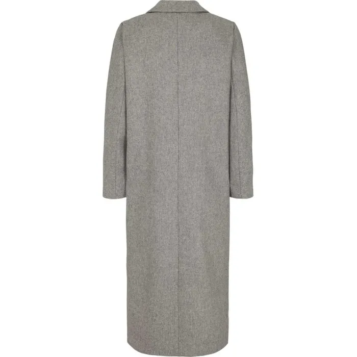 Bruuns Bazaar Outerwear Womens Frederika Alanna Coat Grey Melange Bruuns Bazaar Outerwear Womens Frederika Alanna Coat Grey Melange