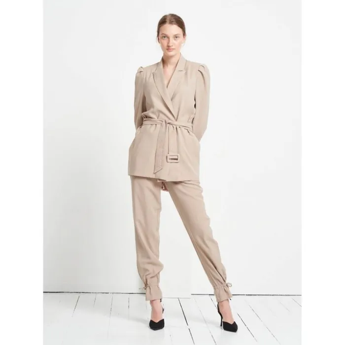 Bruuns Bazaar Pants Womens Lucille Mavis Pant Roasted Grey Khaki