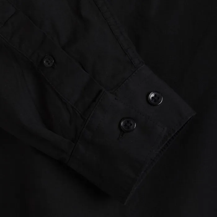 Bruuns Bazaar Shirts Mens Ralf Washed Shirt Black Bruuns Bazaar Shirts Mens Ralf Washed Shirt Black