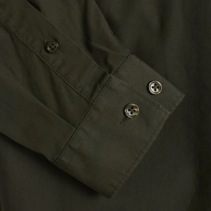 Bruuns Bazaar Shirts Mens Ralf Washed Shirt Olive Bruuns Bazaar Shirts Mens Ralf Washed Shirt Olive