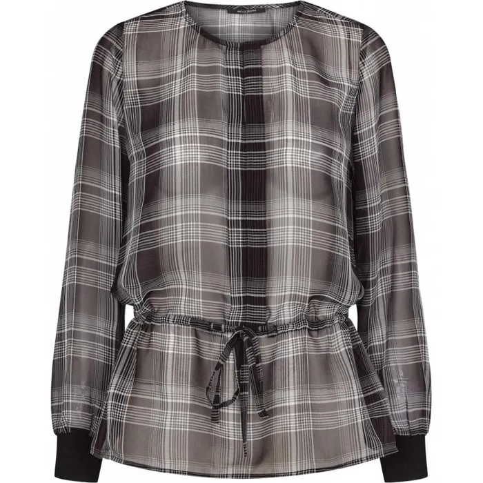 Bruuns Bazaar Shirts Womens Avia Justina Shirt Blackwhite Check