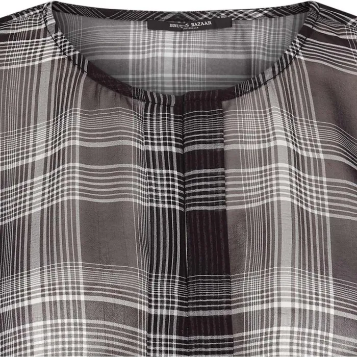 Bruuns Bazaar Shirts Womens Avia Justina Shirt Blackwhite Check Bruuns Bazaar Shirts Womens Avia Justina Shirt Blackwhite Check