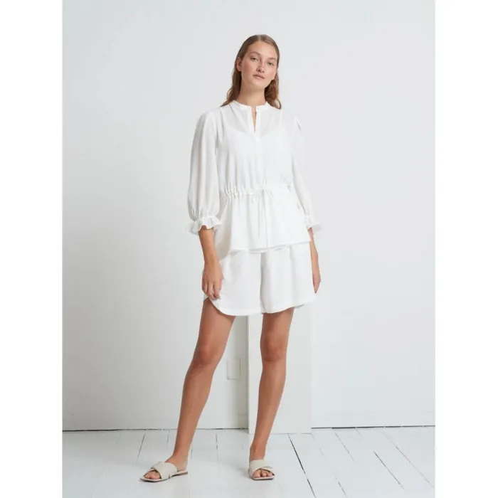 Bruuns Bazaar Shirts Womens Kalatea Baz Shirt Snow White Bruuns Bazaar Shirts Womens Kalatea Baz Shirt Snow White