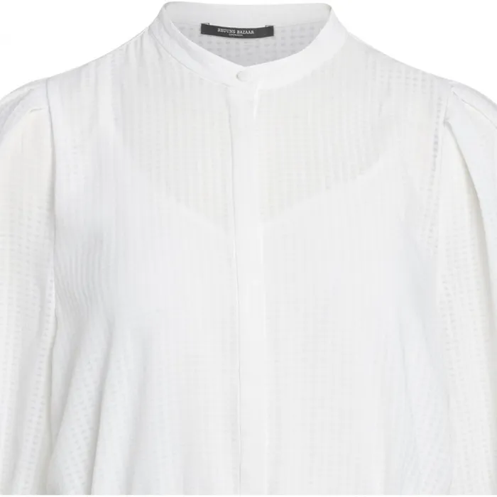 Bruuns Bazaar Shirts Womens Kalatea Baz Shirt Snow White Bruuns Bazaar Shirts Womens Kalatea Baz Shirt Snow White