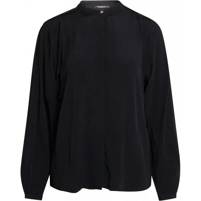 Bruuns Bazaar Shirts Womens Lilli Agnesia Shirt Black Bruuns Bazaar Shirts Womens Lilli Agnesia Shirt Black