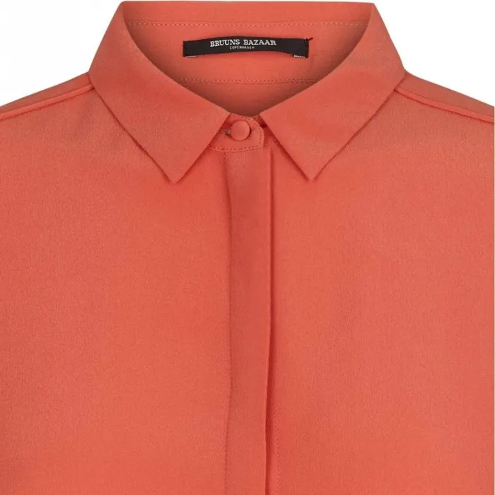 Bruuns Bazaar Shirts Womens Lillie Corinne Shirt Poppy Red Bruuns Bazaar Shirts Womens Lillie Corinne Shirt Poppy Red
